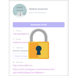 Digitalna vizit karta - zaštita od neovlašćenog skeniranja